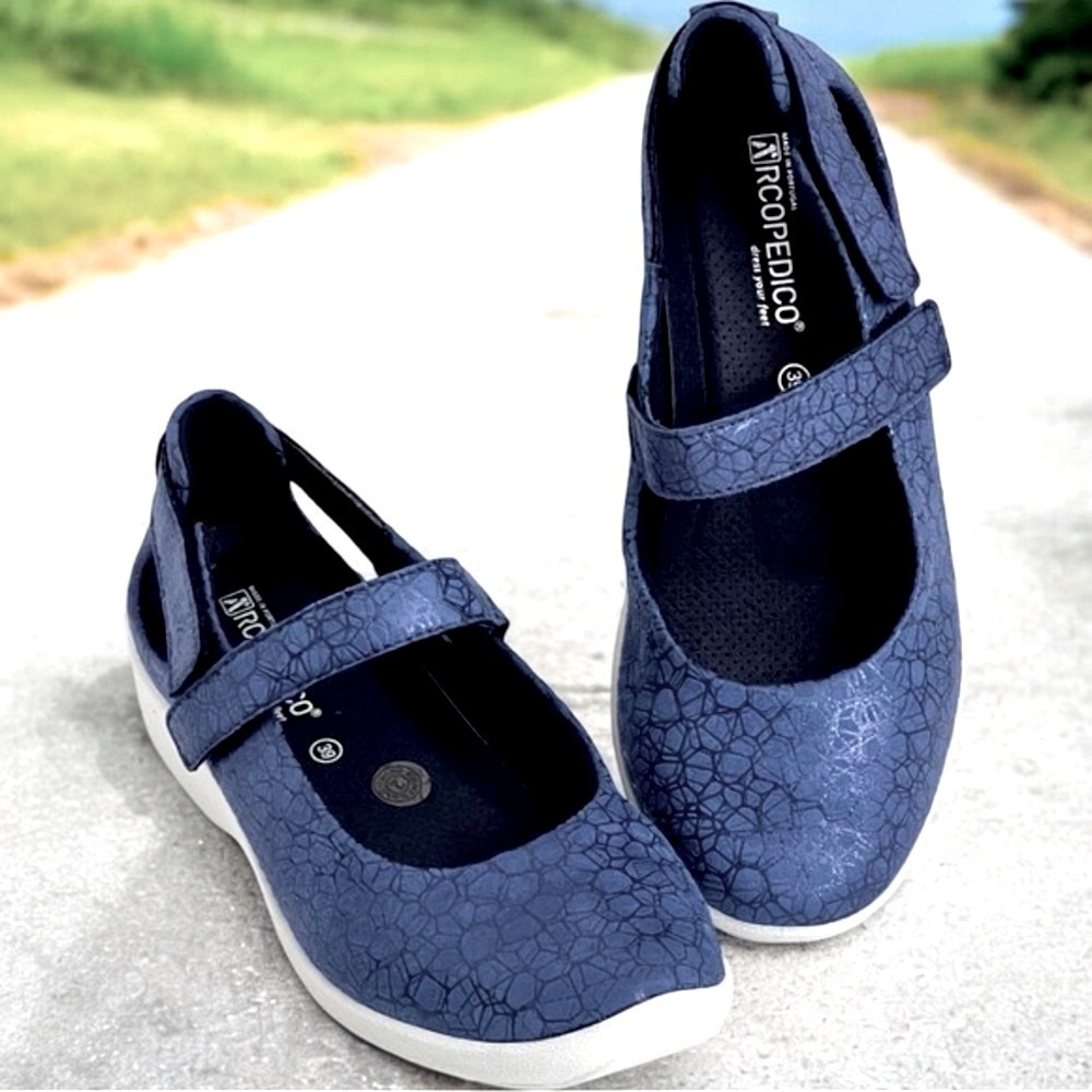 Arcopedico Mary Jane Shoes L51 Liho Blue Size 39 US 8-8.5 New